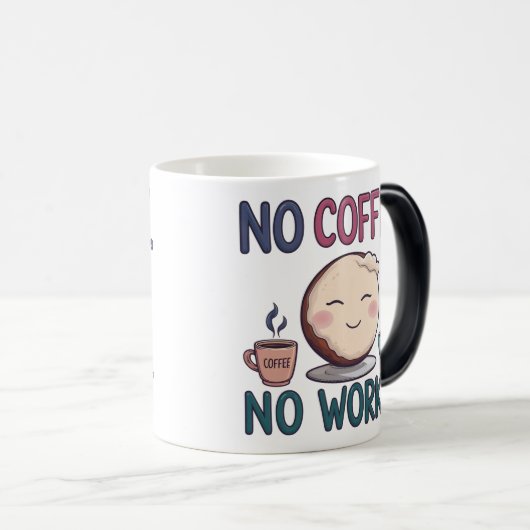 Koffieliefhebbers Heat Changing Morphing Mok (Voorkant rechts)