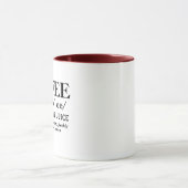 koffieliefhebbers houden van koffie grappig humor mok (Midden)