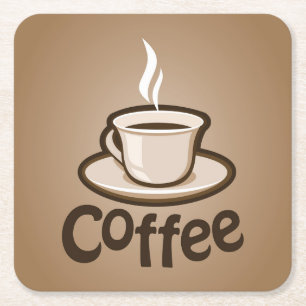 Koffieliefhebbers Kartonnen Onderzetters