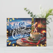 Koffieliefhebbers Kerst Kaart #10 (Staand voorkant)