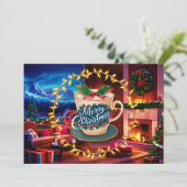Koffieliefhebbers Kerst Kaart #13 (Staand voorkant)
