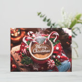 Koffieliefhebbers Kerst Kaart #14 (Staand voorkant)