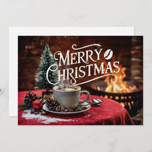 Koffieliefhebbers Kerst Kaart #18 (Voorkant / Achterkant)