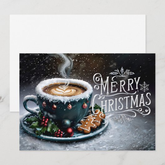 Koffieliefhebbers Kerst Kaart #19 (Voorkant / Achterkant)