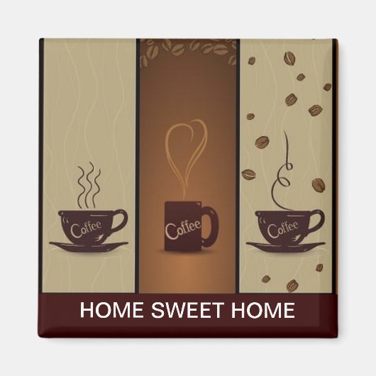 Koffieliefhebbers Koelkast Magnet (Voorkant)