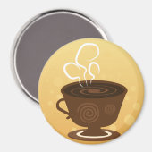 Koffieliefhebbers Koelkast Magnet (Voorkant / Achterkant)