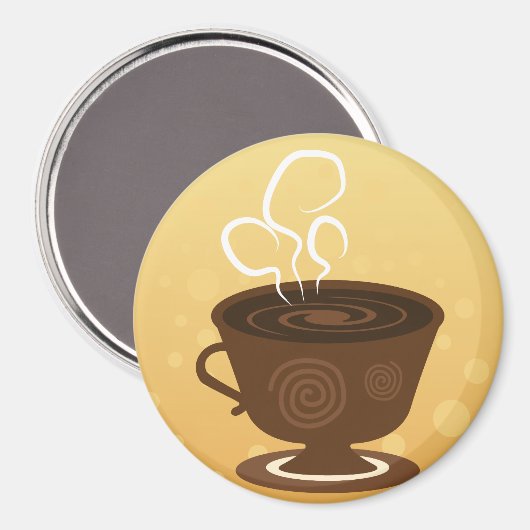 Koffieliefhebbers Koelkast Magnet (Voorkant / Achterkant)