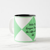 Koffieliefhebbers mok (Voorkant links)