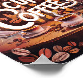 Koffieliefhebbers Motivatie citaten van succes Poster (Hoek)