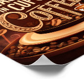 Koffieliefhebbers Motivatie citaten van succes Poster (Hoek)