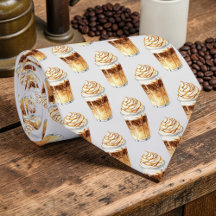 Koffieliefhebbers op maat gemaakte das