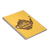 Koffieliefhebbers  retro café kunst Ik hou van kof Notitieboek (Rechterzijde)