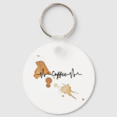 koffieliefhebbers sleutelhanger (Voorkant)