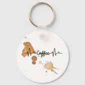 koffieliefhebbers sleutelhanger (Achterkant)