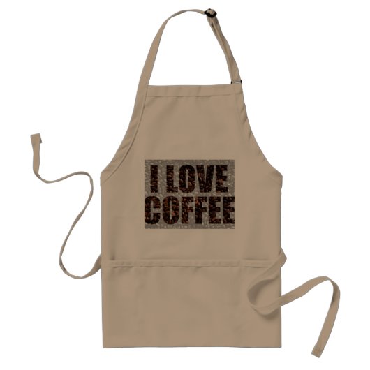 Koffieliefhebbers Standaard Schort (Voorkant)