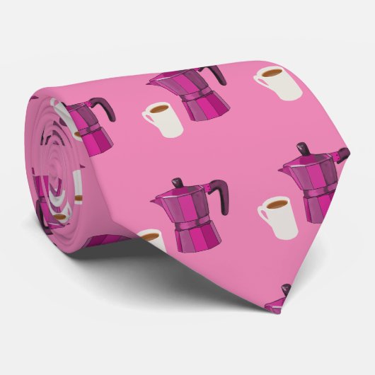 Koffieliefhebbers Stropdas (Opgerold)