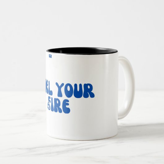 Koffieliefhebbers Tweekleurige Koffiemok (Voorkant rechts)