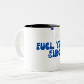 Koffieliefhebbers Tweekleurige Koffiemok (Voorkant links)