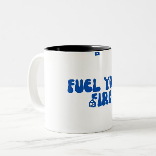 Koffieliefhebbers Tweekleurige Koffiemok (Voorkant links)