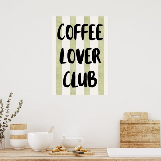 Koffieliefhebbersclub Poster (Keuken)