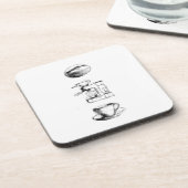 Koffieliefhebberset Bier Onderzetter (Linkerzijde)