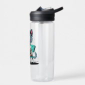 Koffielievende Zombiekat Waterfles (Links)