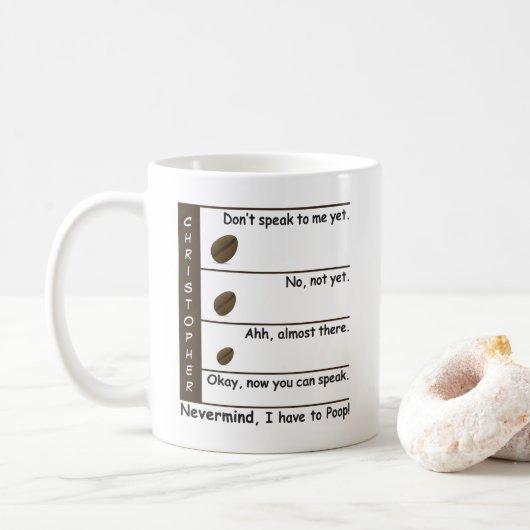 Koffieliften - Housenniveau - Gepersonaliseerd Koffiemok (Met donut)