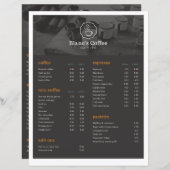 Koffielijst drinken (Voorkant / Achterkant)