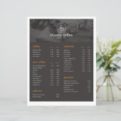 Koffielijst drinken (Staand voorkant)