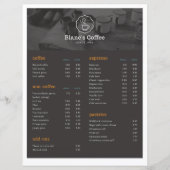 Koffielijst drinken (Voorkant)