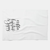 Koffielipstick & Jesus Cute Fun Theedoek (Horizontaal)