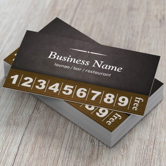 Koffielounge Bar Leather & Wood Loyalty Punch