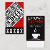 koffieloyaliteit (wordWEBs) Klantenkaartje (Voorkant / Achterkant)