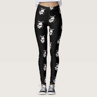 Koffieluiaard (wit) leggings