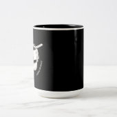 Koffieluiaard (wit) tweekleurige koffiemok (Center)