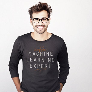 Koffiemachine leren expert t-shirt