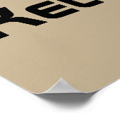 Koffiemachine met Aangepaste Naam Poster (Hoek)