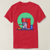 Koffiemachine Mok van paardenbrood en beker T-shirt (Design voorkant)
