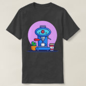 Koffiemachinekamerbeker en cactus voor Mok T-shirt (Design voorkant)