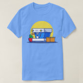 Koffiemachines, pocd-bekerscactus en dozen t-shirt (Design voorkant)