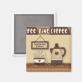koffiemagneet magneet (Voorkant / Achterkant)