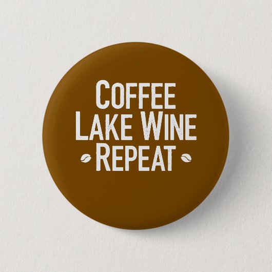 Koffiemeer Wijn herhalen Ronde Button 5,7 Cm (Voorkant)