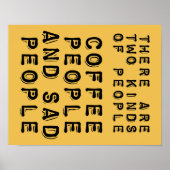 Koffiemensen en zeugen Poster (Voorkant)