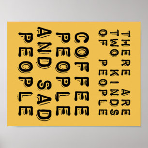 Koffiemensen en zeugen Poster