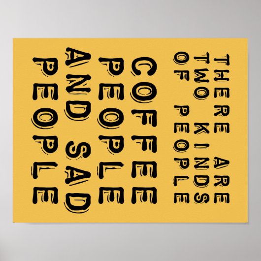 Koffiemensen en zeugen Poster (Voorkant)