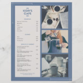 Koffiemenu (Achterkant)