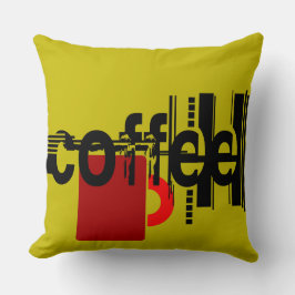 Koffieminimalistisch grafisch Sierkussen