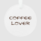 Koffieminnaar Ornament (achterkant)