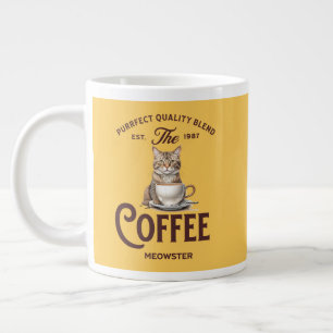 Koffiemoester: Grappig kattenliefhebber cadeau, pa Grote Koffiekop