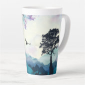 Koffiemok Berglandschap Latte Mok (Rechterhoek)